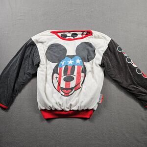 Mickey & Co Sweater Reversible JG Hook International Flags Youth Medium Vintage
